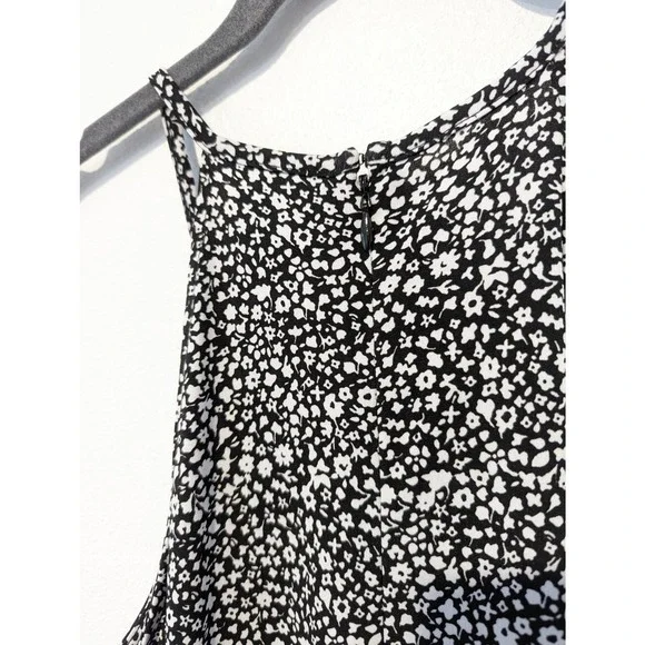 Michael Kors Black White Floral Knee Length Summer Dress - Picture 4 of 7